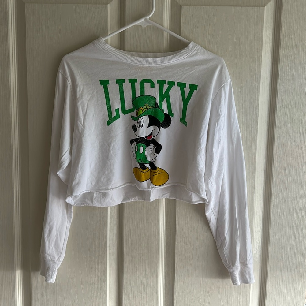Cropped Long Sleeve T-Shirt